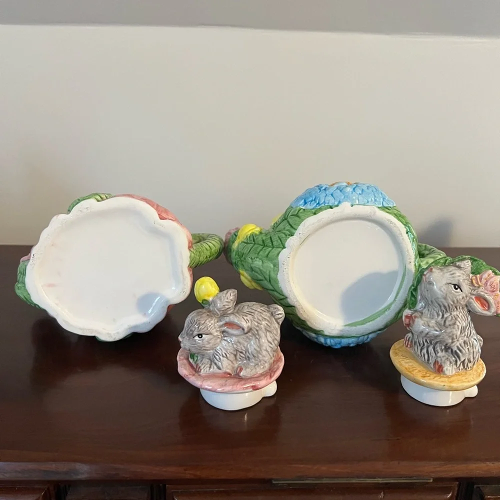 Blue Decorative Rabbit Teapot - Picture 7 of 7